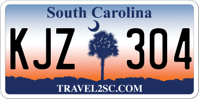 SC license plate KJZ304