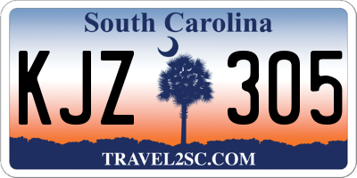 SC license plate KJZ305