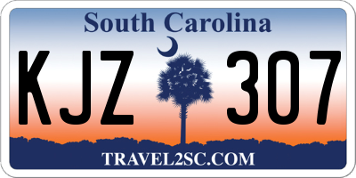SC license plate KJZ307