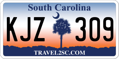 SC license plate KJZ309