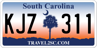 SC license plate KJZ311