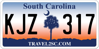 SC license plate KJZ317