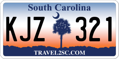 SC license plate KJZ321