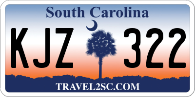 SC license plate KJZ322