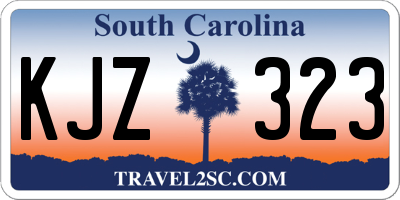 SC license plate KJZ323
