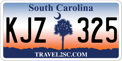 SC license plate KJZ325