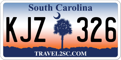 SC license plate KJZ326