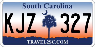 SC license plate KJZ327