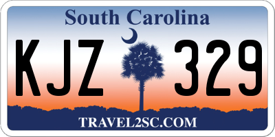 SC license plate KJZ329