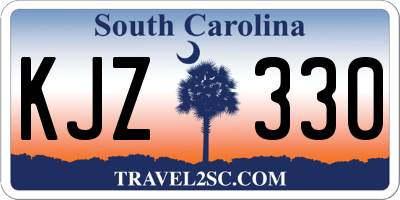 SC license plate KJZ330