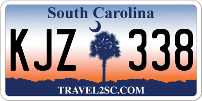 SC license plate KJZ338