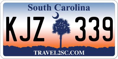 SC license plate KJZ339