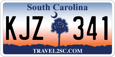 SC license plate KJZ341