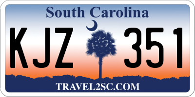 SC license plate KJZ351