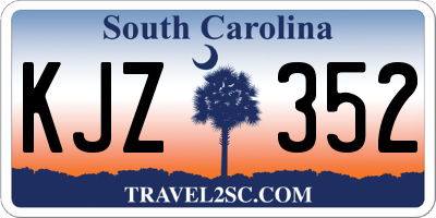 SC license plate KJZ352