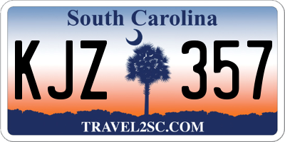 SC license plate KJZ357