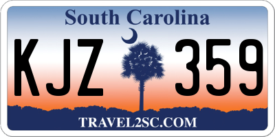 SC license plate KJZ359