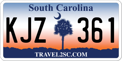 SC license plate KJZ361