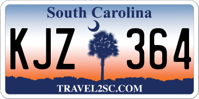 SC license plate KJZ364