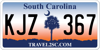 SC license plate KJZ367