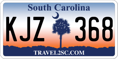 SC license plate KJZ368
