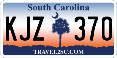 SC license plate KJZ370