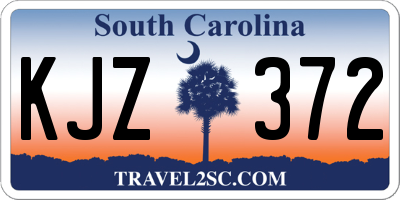 SC license plate KJZ372