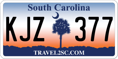 SC license plate KJZ377