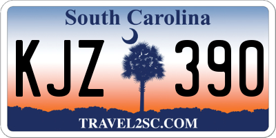 SC license plate KJZ390