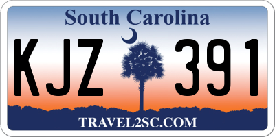 SC license plate KJZ391