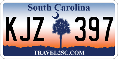 SC license plate KJZ397