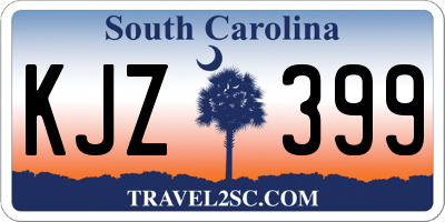SC license plate KJZ399