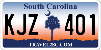 SC license plate KJZ401