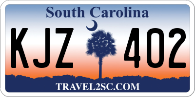 SC license plate KJZ402