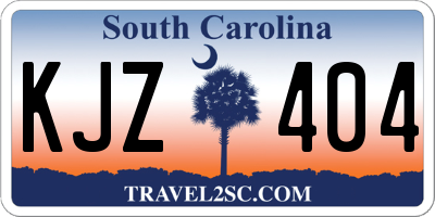 SC license plate KJZ404