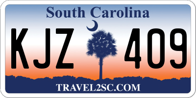 SC license plate KJZ409