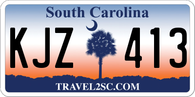 SC license plate KJZ413