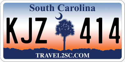 SC license plate KJZ414
