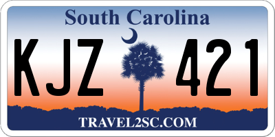 SC license plate KJZ421