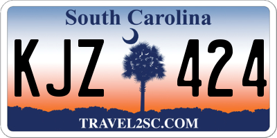 SC license plate KJZ424