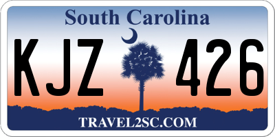 SC license plate KJZ426