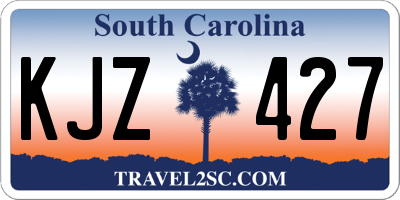 SC license plate KJZ427