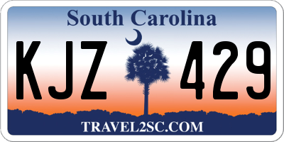 SC license plate KJZ429