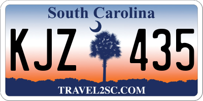 SC license plate KJZ435