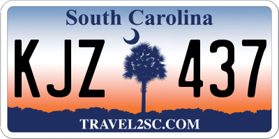 SC license plate KJZ437