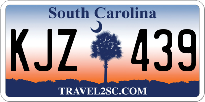 SC license plate KJZ439