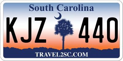 SC license plate KJZ440