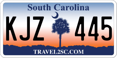 SC license plate KJZ445