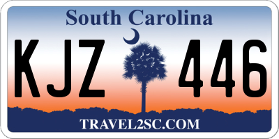 SC license plate KJZ446