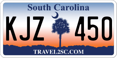 SC license plate KJZ450